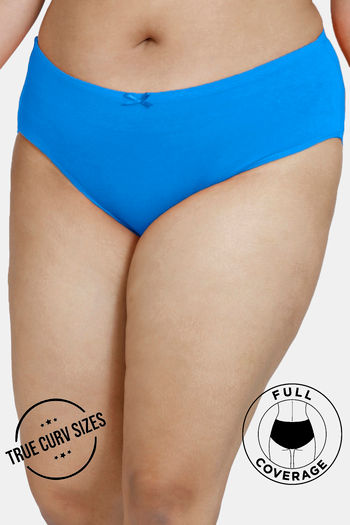 Buy Zivame True Curv Medium Rise Full Coverage Hipster Panty - French Blue